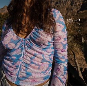 Printed tulle shirt! Brand new!